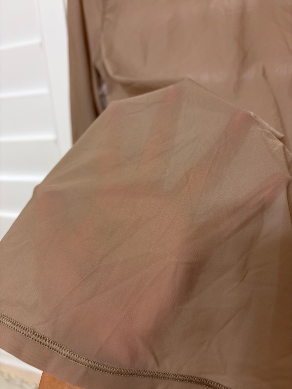 Athleta Apero Mesh Top Long Sleeve Brownstone Sheer in Taupe - Picture 7 of 14